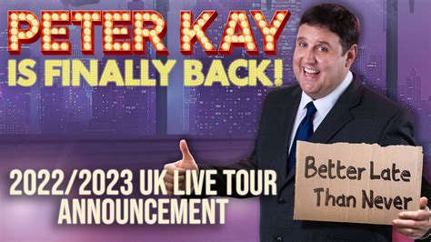 peter kay announces tour